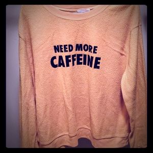 Need more caffeine cropped sweater